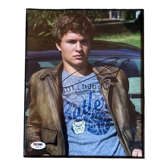 Ansel Elgort Signed Autographed PSA DNA Fault In Our Stats Picture Framed Rare - Picture 1 of 5